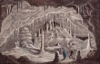 Eliščina jeskyně, se kterou je právě letos spojeno kulaté výročí – 130 let od jejího objevení, na dobovém vyobrazení podle kresby J. Wankla.