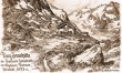Franz Senn Hütte před rozšířením v roce 1907 Franz Senn Hütte před rozšířením v roce 1907