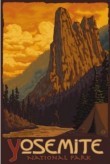 Plakát lákající k trekku a táboření v Yosemitském NP Plakát lákající k trekku a táboření v Yosemitském NP